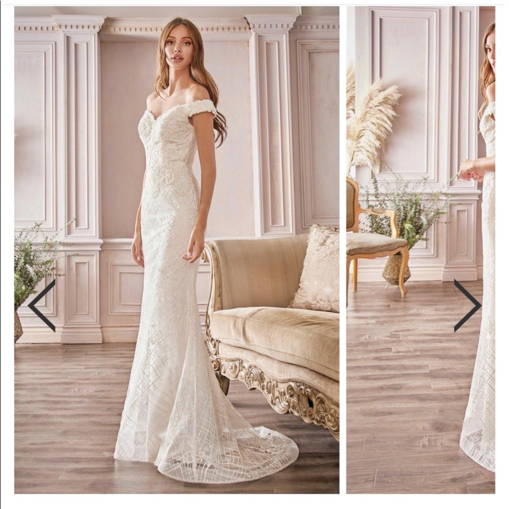 Wedding Dress Off the Shoulder White Mermaid Dress